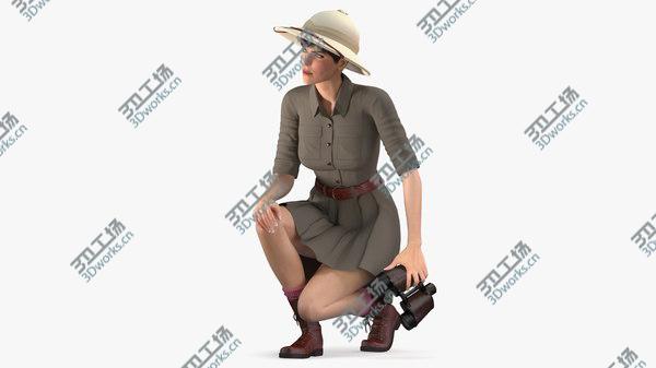 images/goods_img/20210312/Women in Safari Costume Crouching Pose 3D model/1.jpg